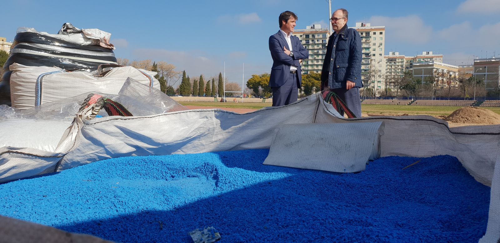 El material del que estará hecho la nueva pista.