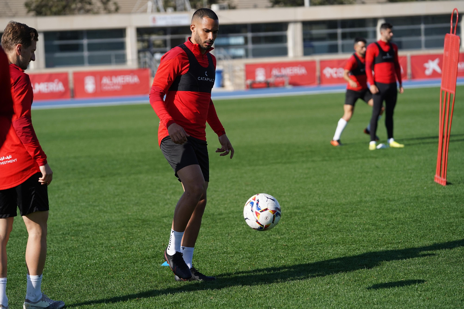 Guilherme, en el entrenamiento.