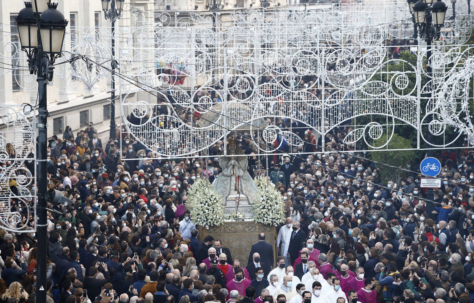 La procesión de la Virgen de los Reyes, en imágenes