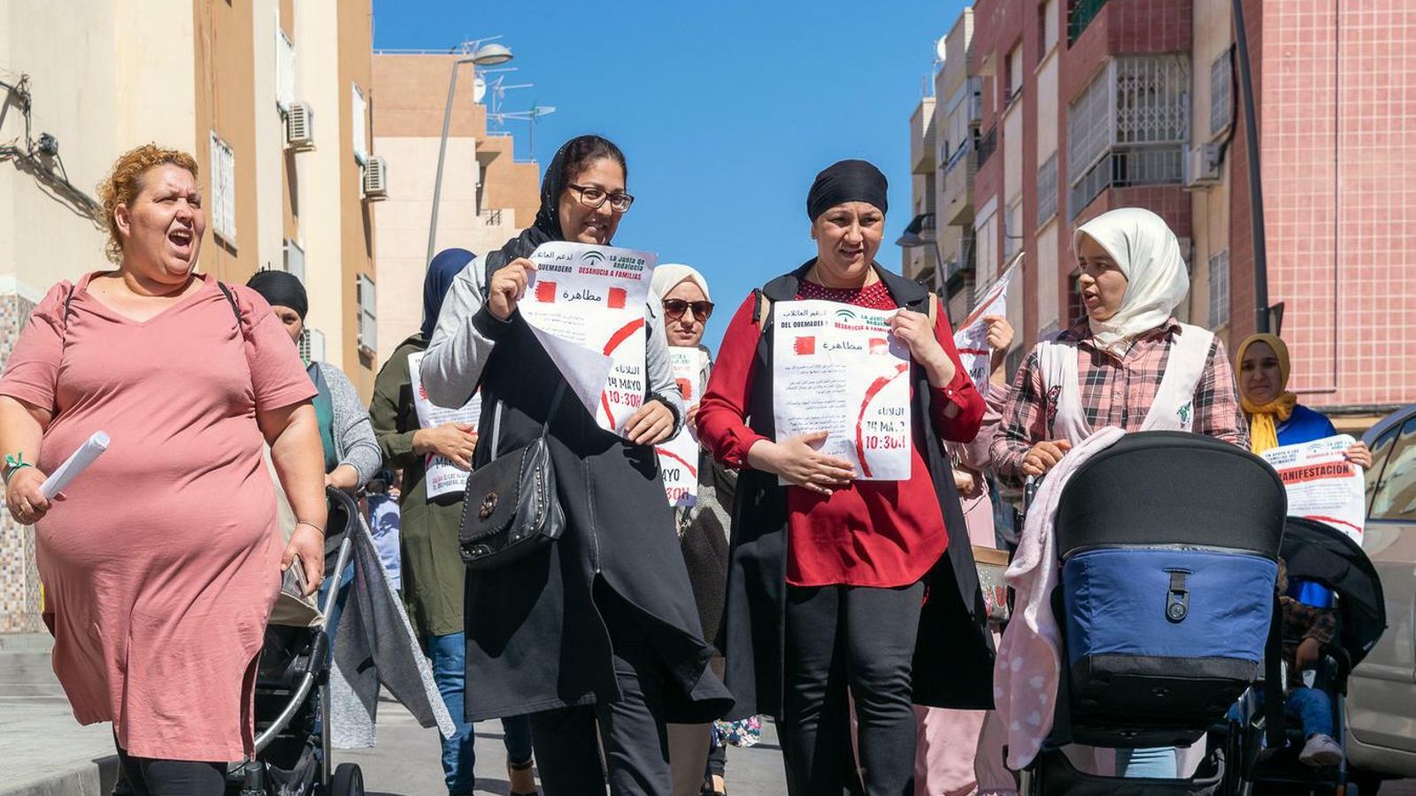 La manifestación partió desde El Quemadero y acabó en Oliveros.