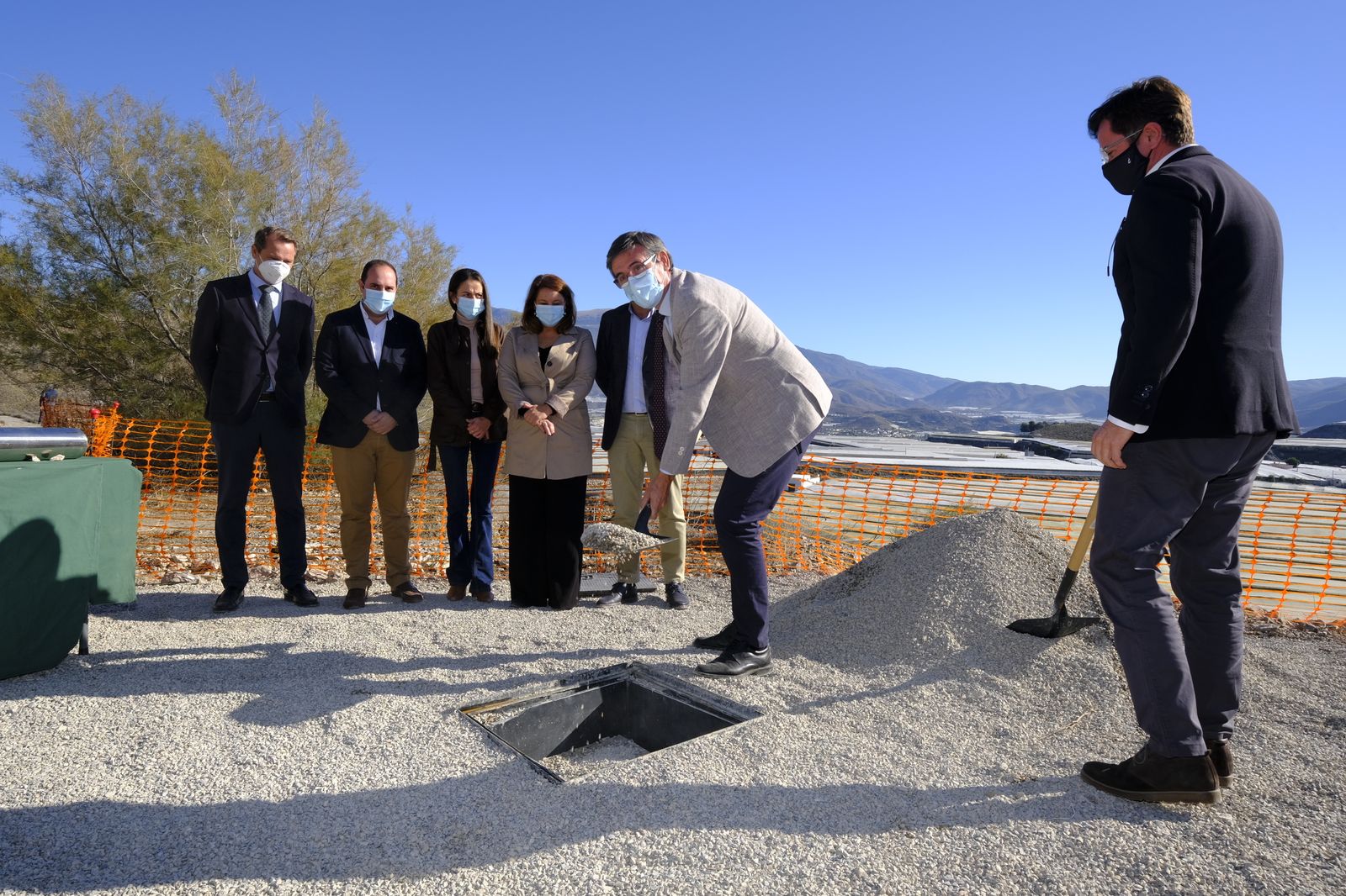 Fotogaleria visita obras Canal de Benínar. Berja (Almería)