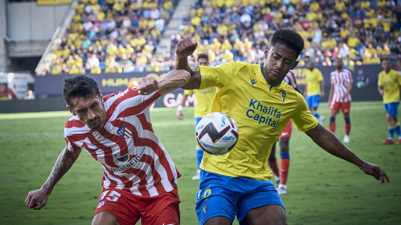 Partido de la victoria del Cádiz CF sobre el Atlético de Madrid