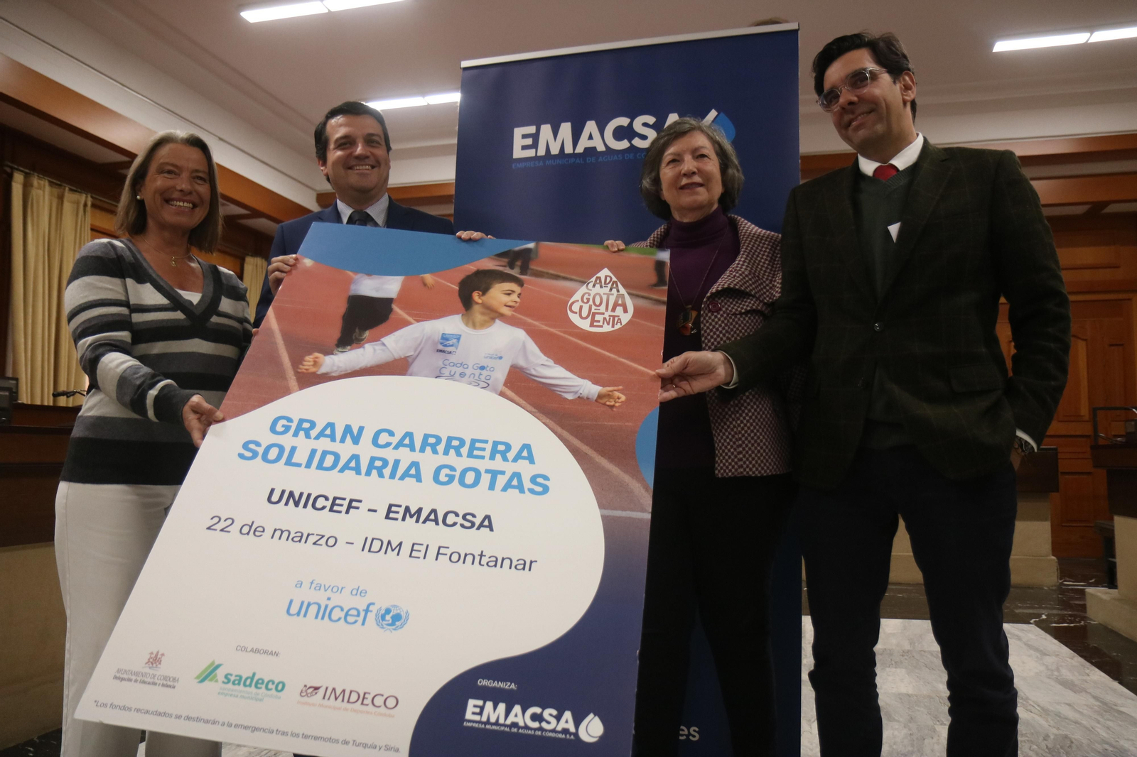 Presentación de la segunda edición de la Gran Carrera Solidaria Gotas Unicef-Emacsa. Presentación de la segunda edición de la Gran Carrera Solidaria Gotas Unicef-Emacsa.