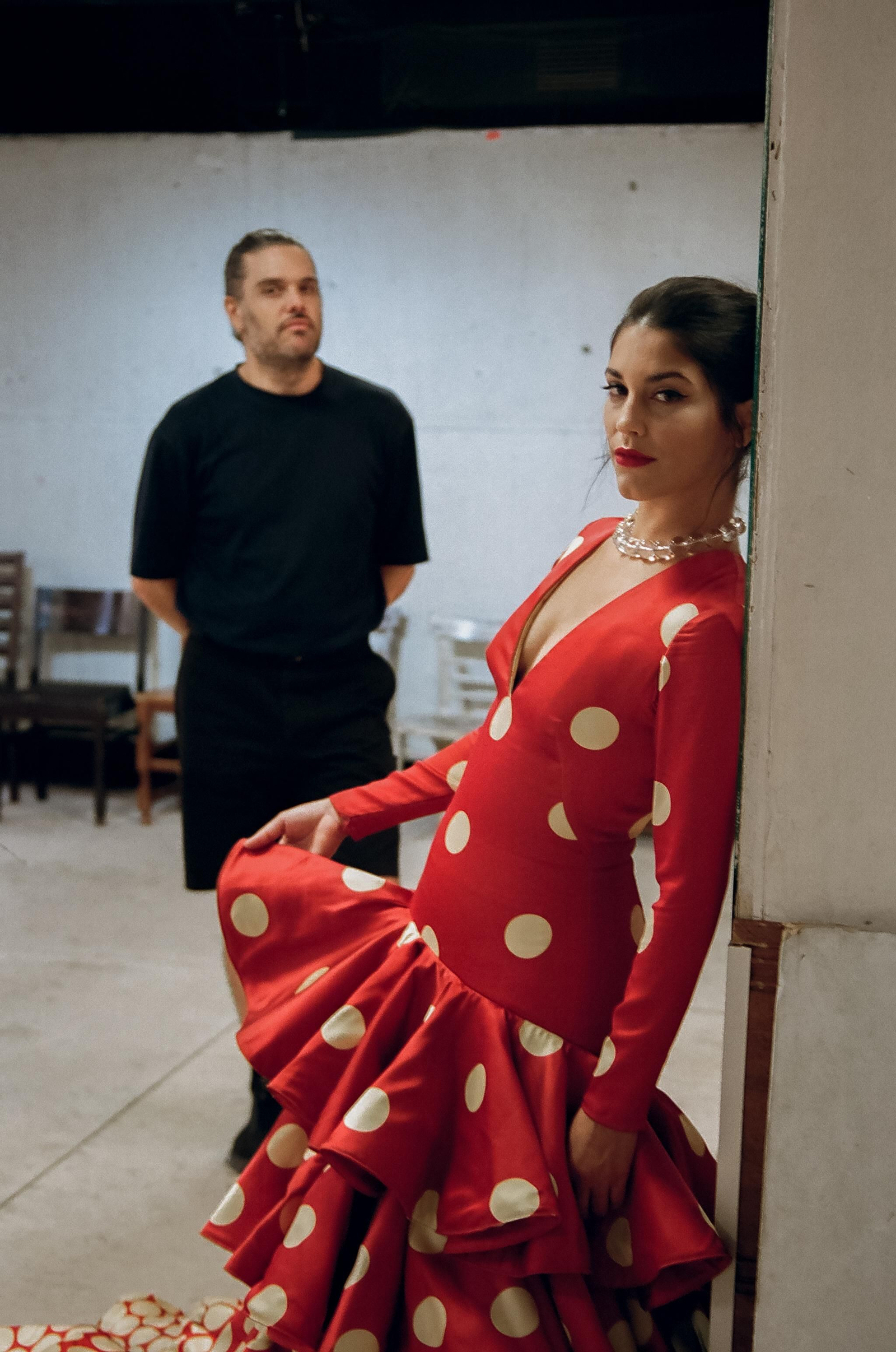 Rodaje del spot de Cruzcampo y creación del vestido de 'Gitana'.