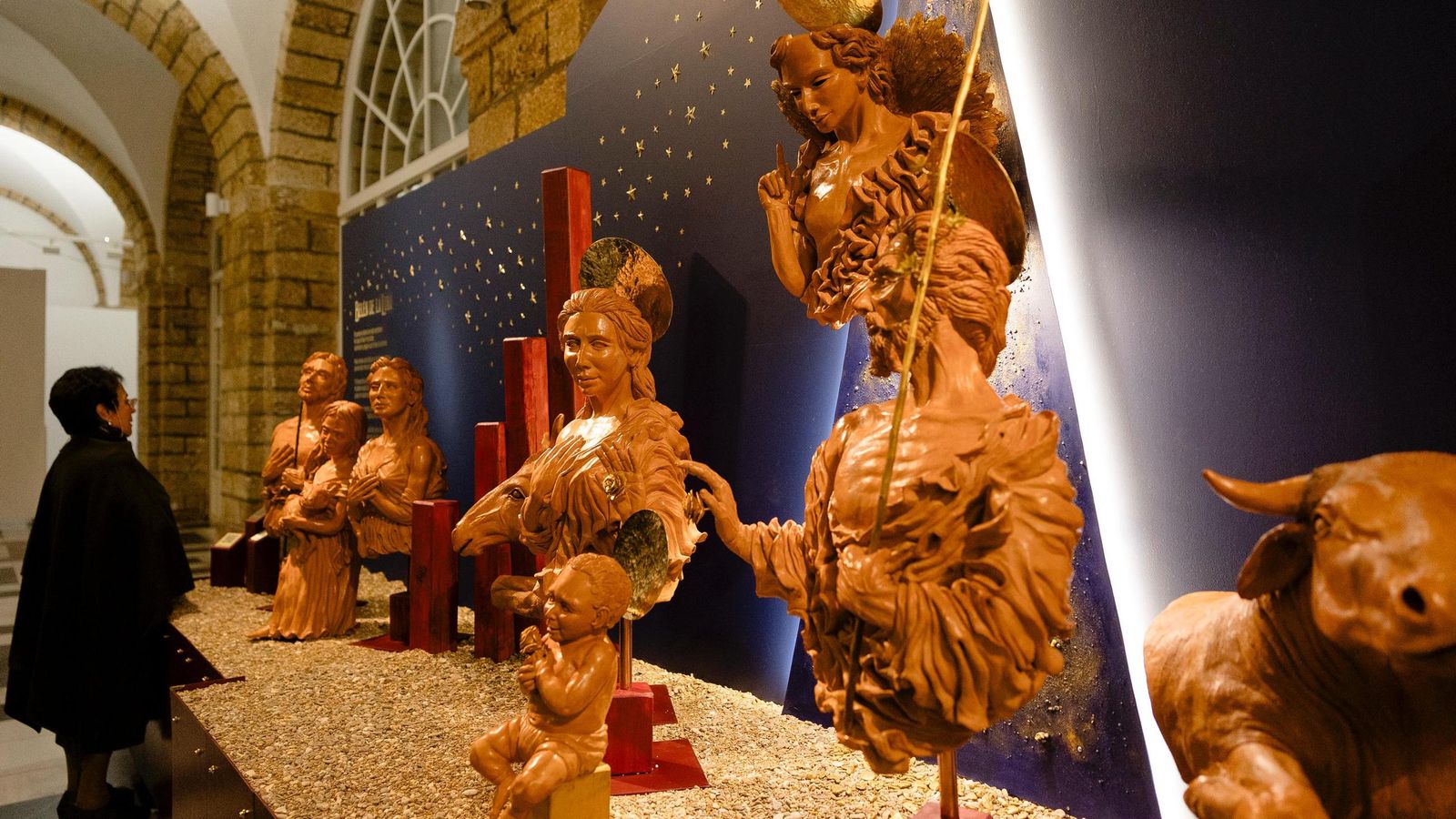 El curioso belén del Palacio Provincial de la Diputación de Cádiz.