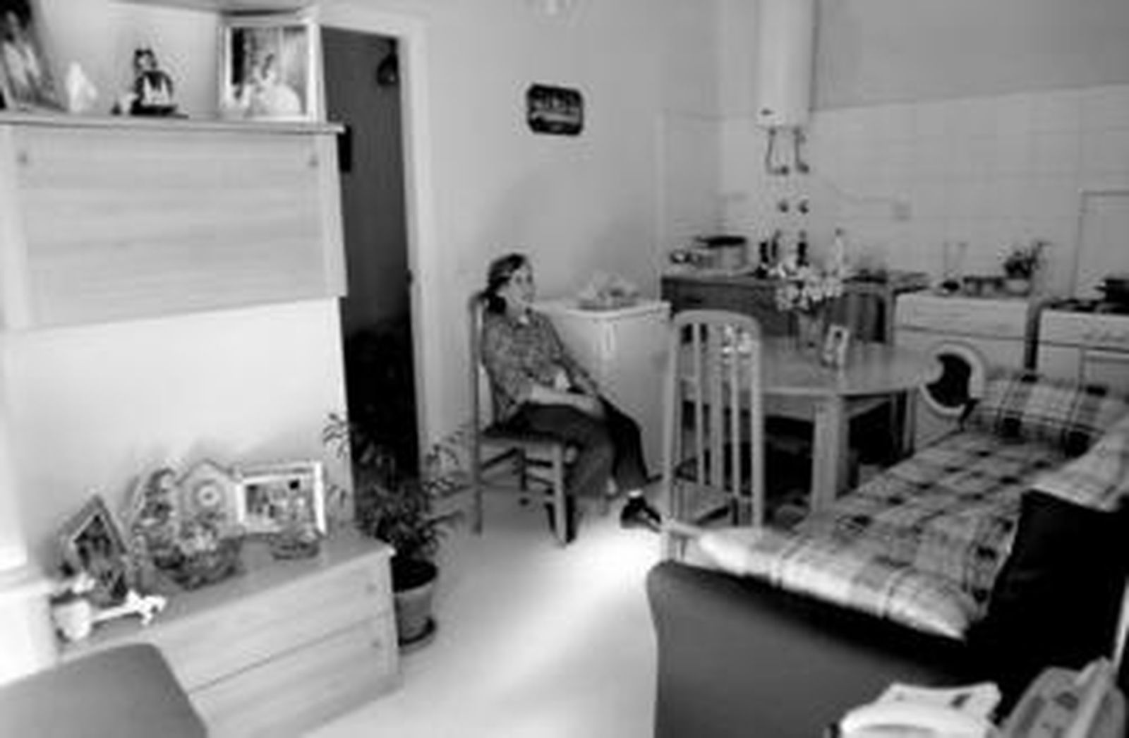 Interior de un 'minipiso' en Málaga capital, con dimensiones de menos de 30 metros.