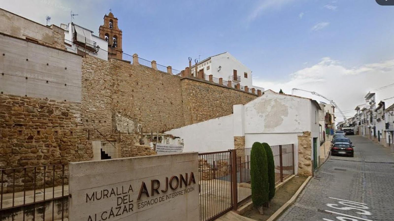 Zona de la muralla afectada antes del derrumbe.
