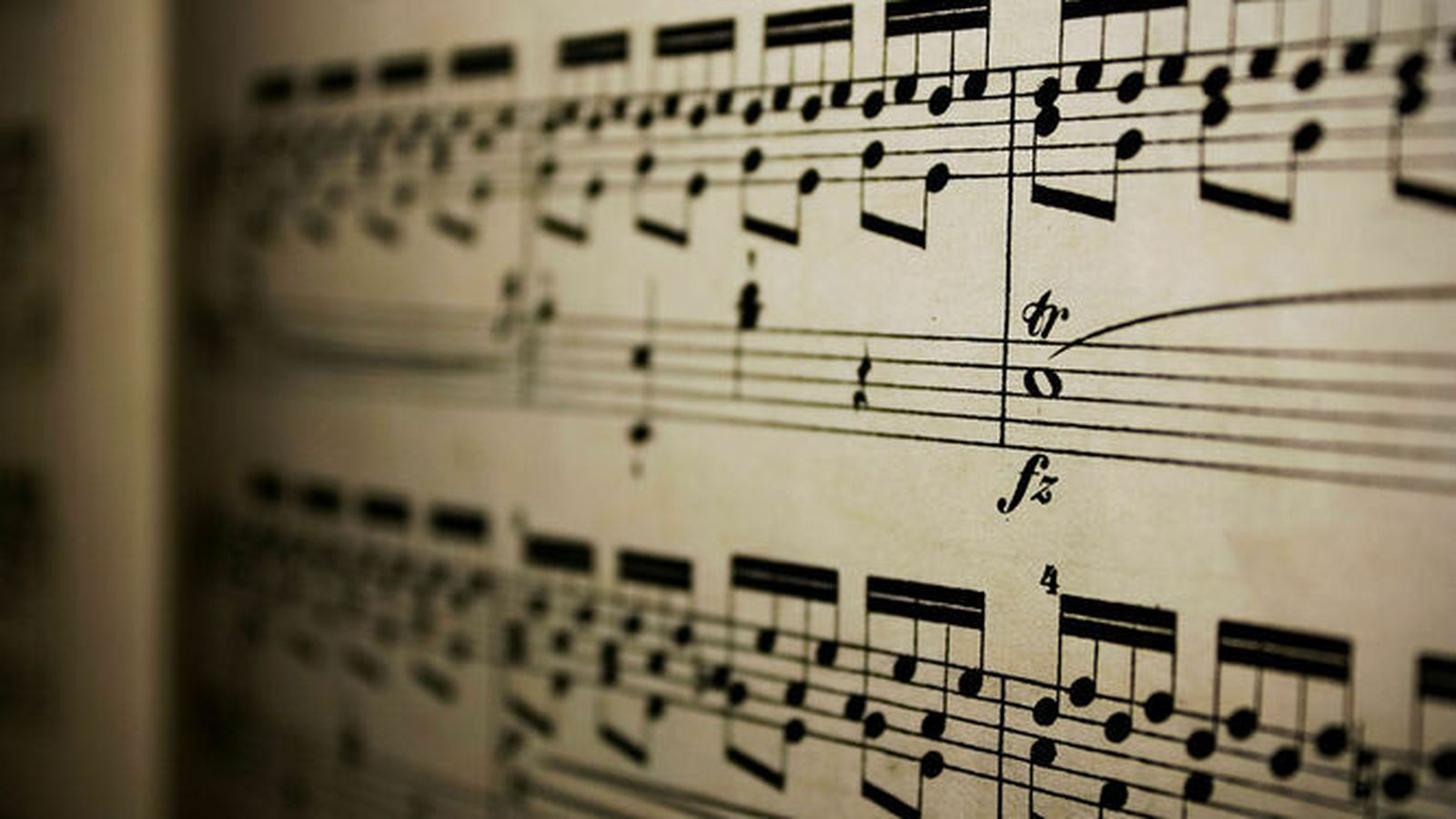 Una partitura en el Museo Interactivo de la Música