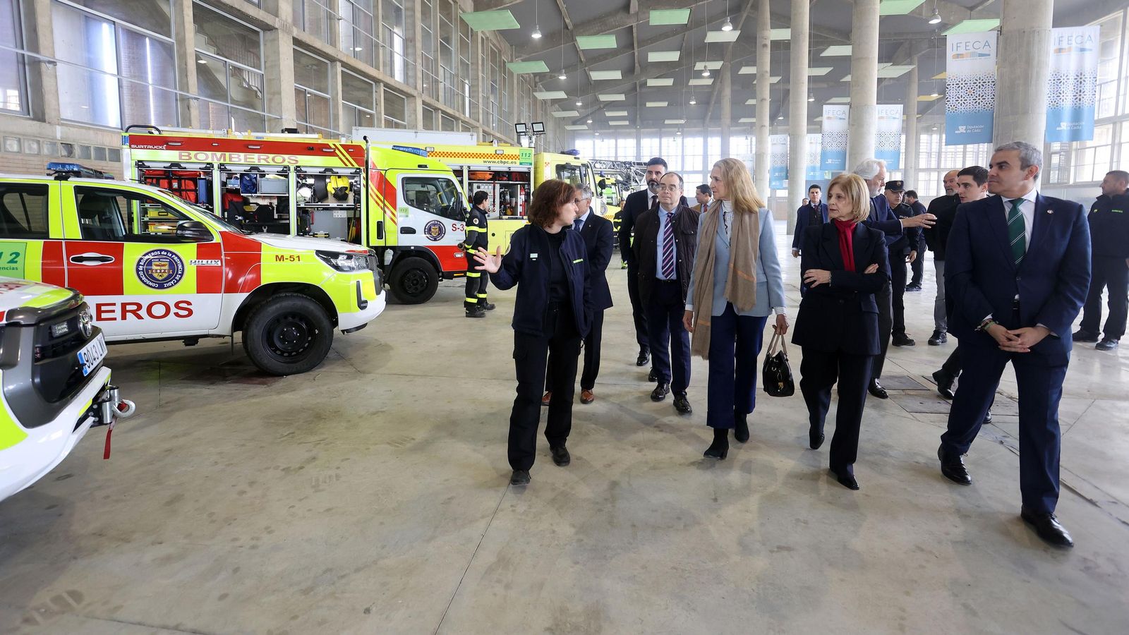 La Infanta Elena y la Alcaldesa de Jerez en la Inauguración de la XX Semana de la Prevención de Incendios Mapfre 2025 en Jerez