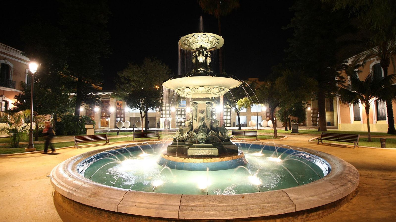 Jardines de la Casa Colón en la actualidad