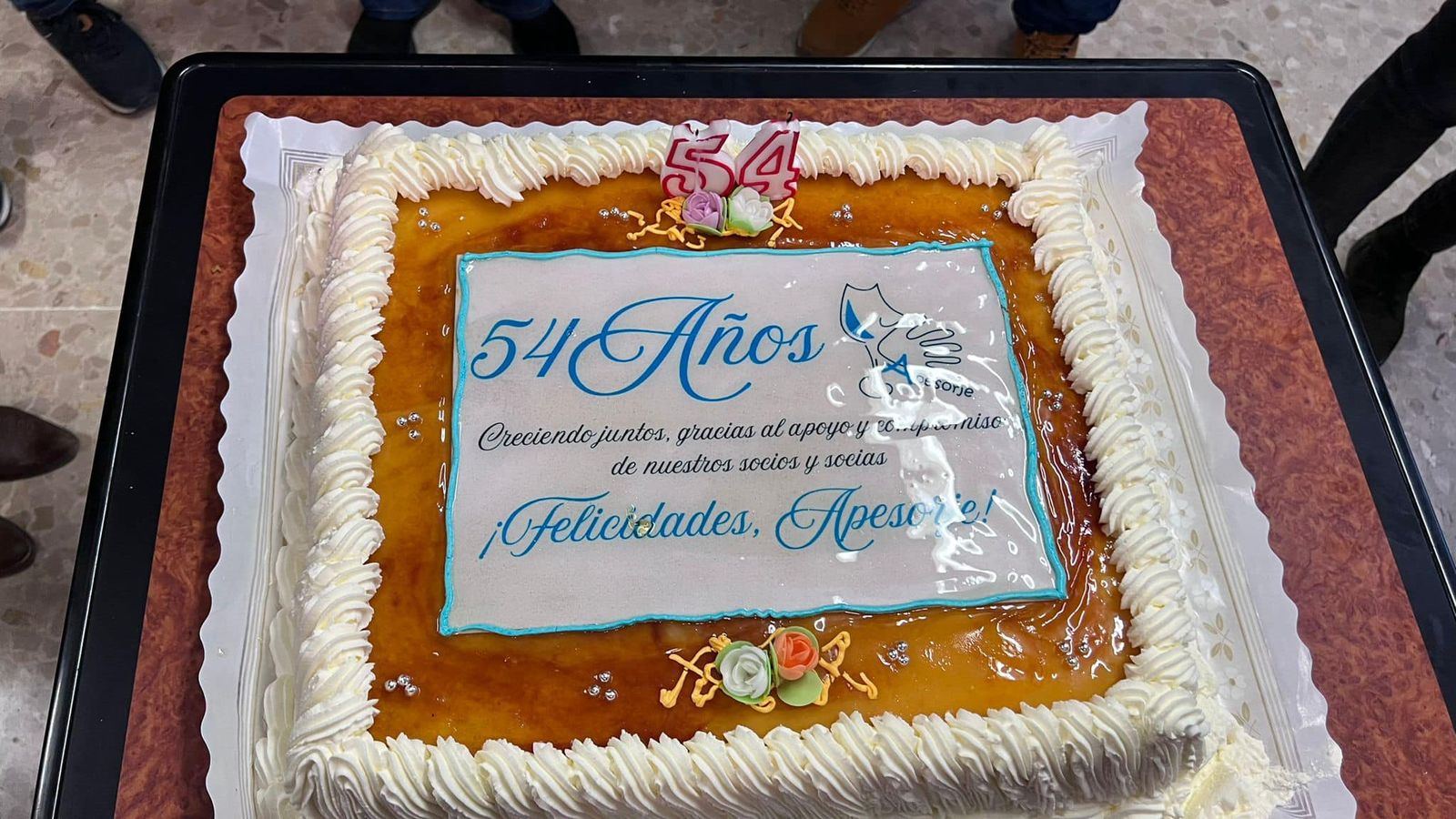 Imagen de la tarta.
