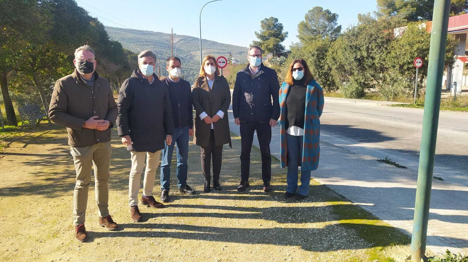 Dirigentes del PP en Baena.