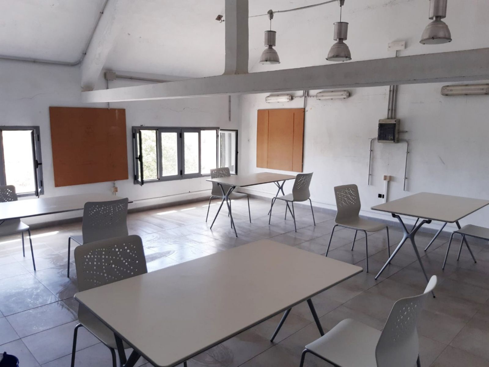Sala de estudio habilitada por el Ayuntamiento en la barriada Bazán.