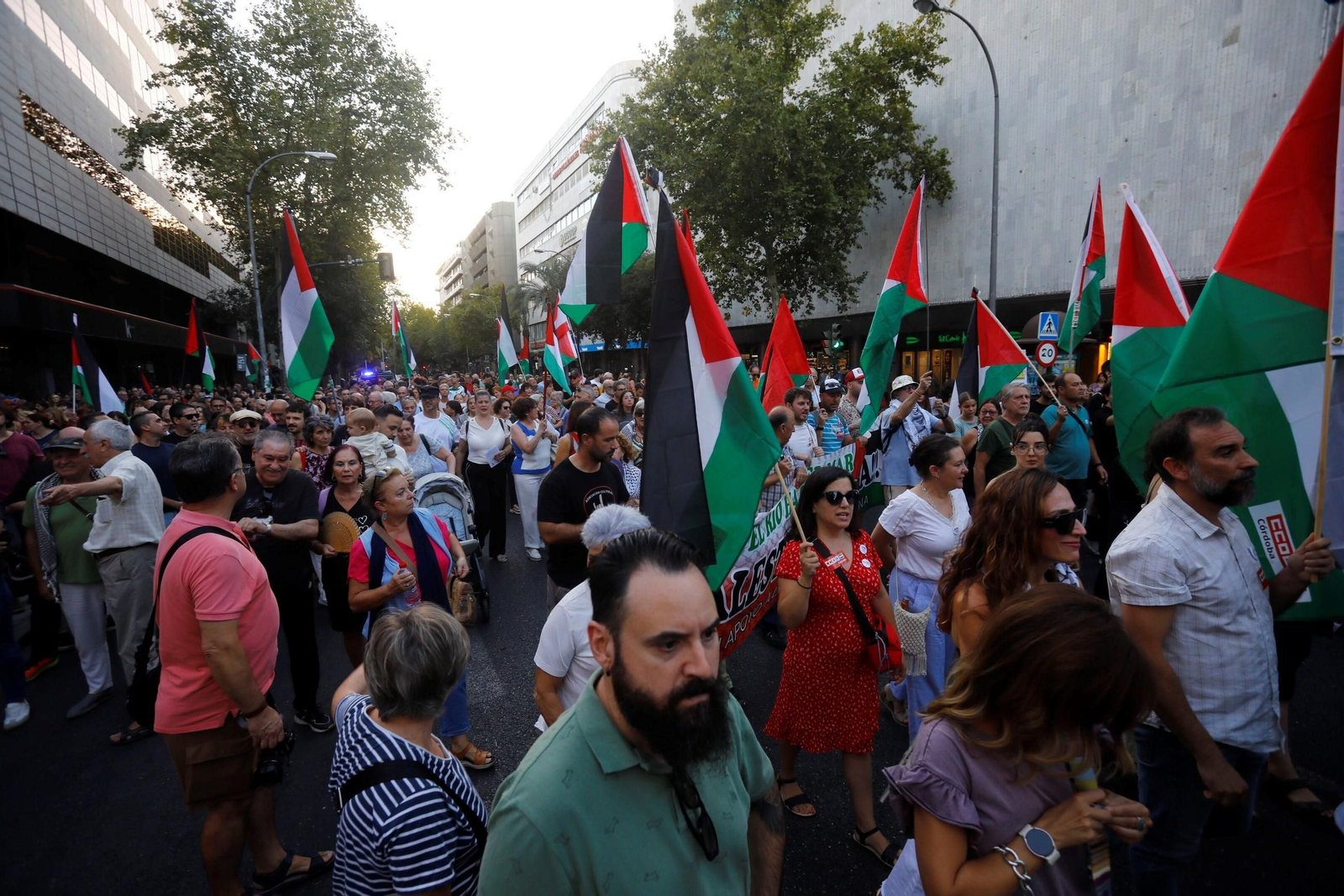 Las imágenes de la manifestación de Córdoba por Gaza