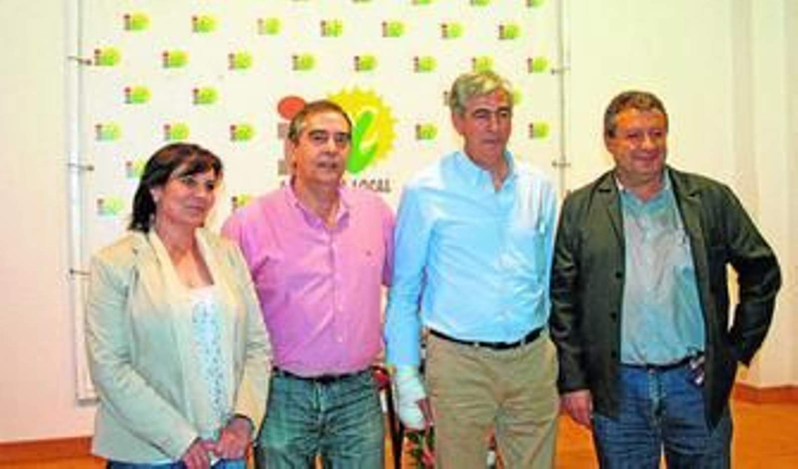 Catalina Barragán, Manuel Carnerero, Alfonso Osuna y Francisco Martínez ayer en Cabra.