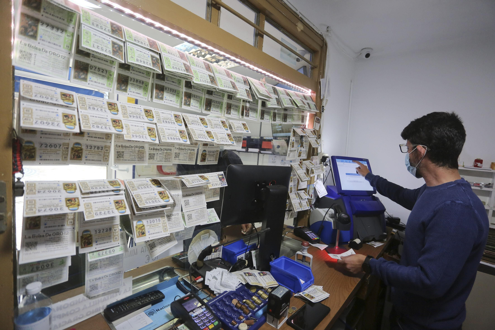 Imagen de archivo de una administración de lotería.