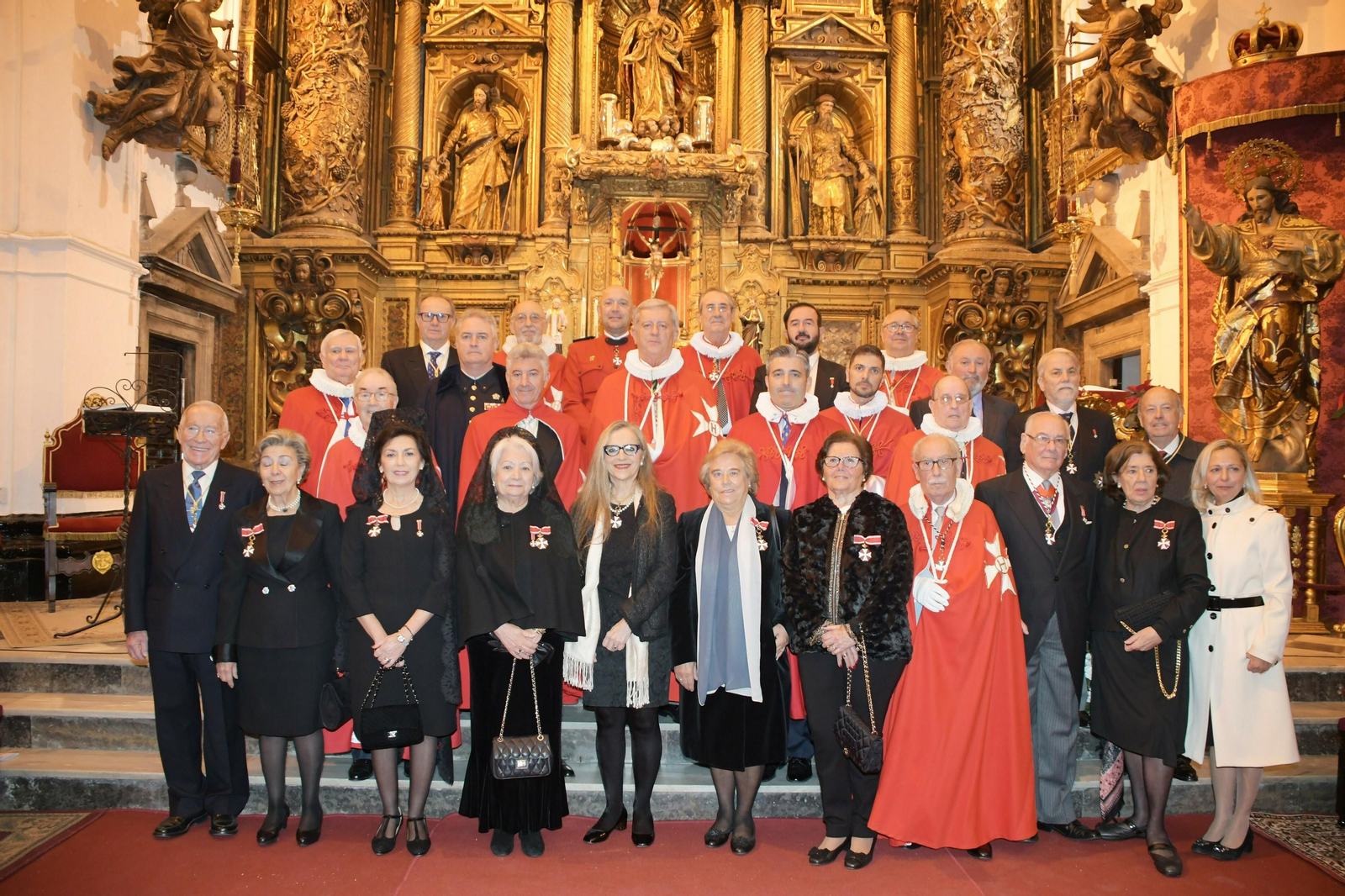 Los miembros de Caballeros Hospitalarios que participaron en el Capítulo General de la Inmaculada.