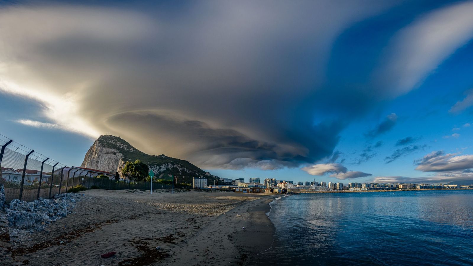 Western Beach en Gibraltar.
