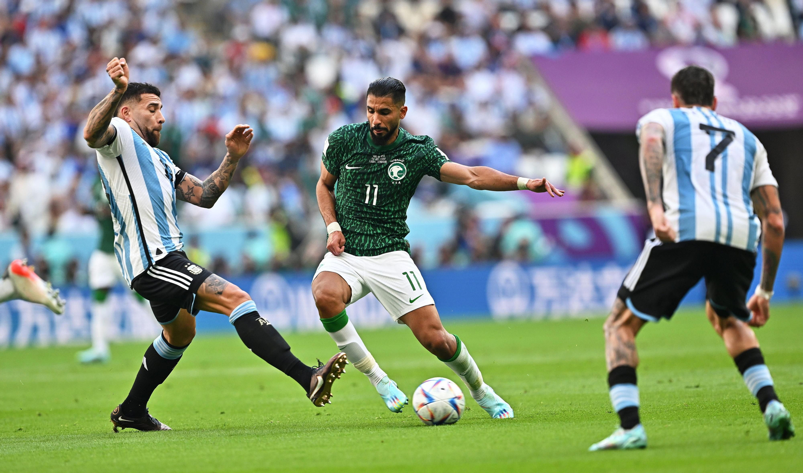 Las imágenes del Artentina - Arabia Saudí en el Mundial de Qatar