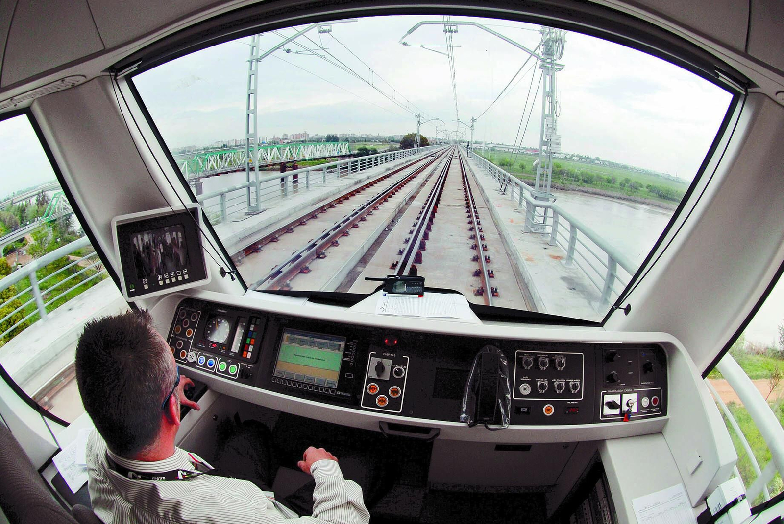 Un conductor del Metro en una imagen de archivo.