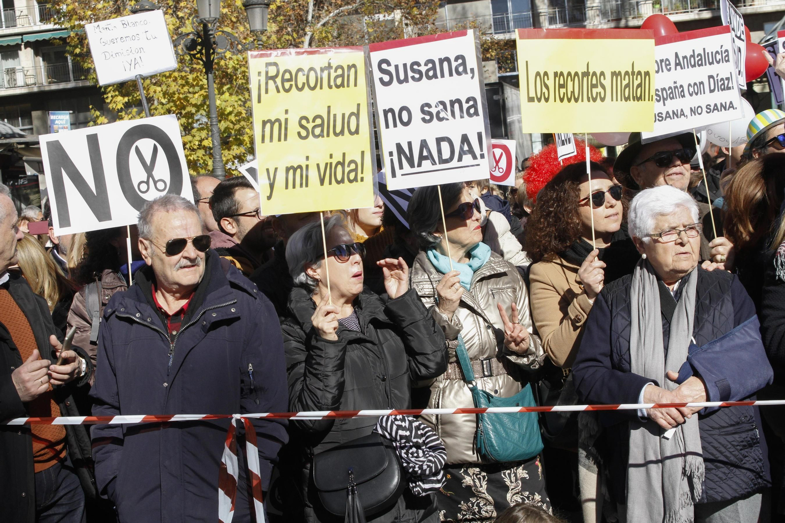 La marea blanca, en Granada