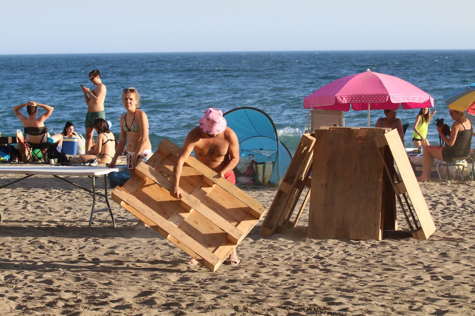 Fotogalería de los preparativos de la noche de San Juan
