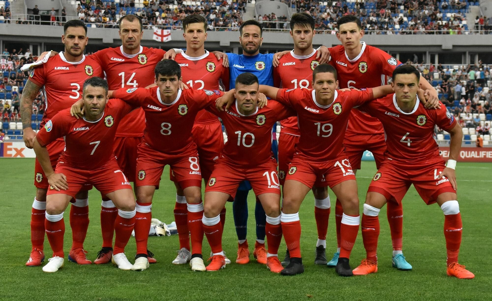 Formación inicial de Gibraltar, este viernes en Georgia