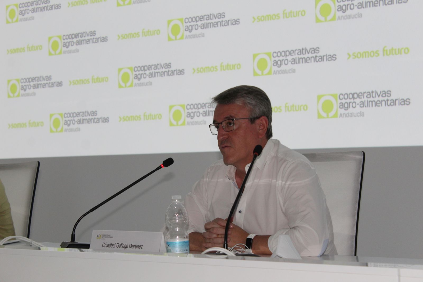 Cristóbal Gallego en una intervención pública anterior a la pandemia.