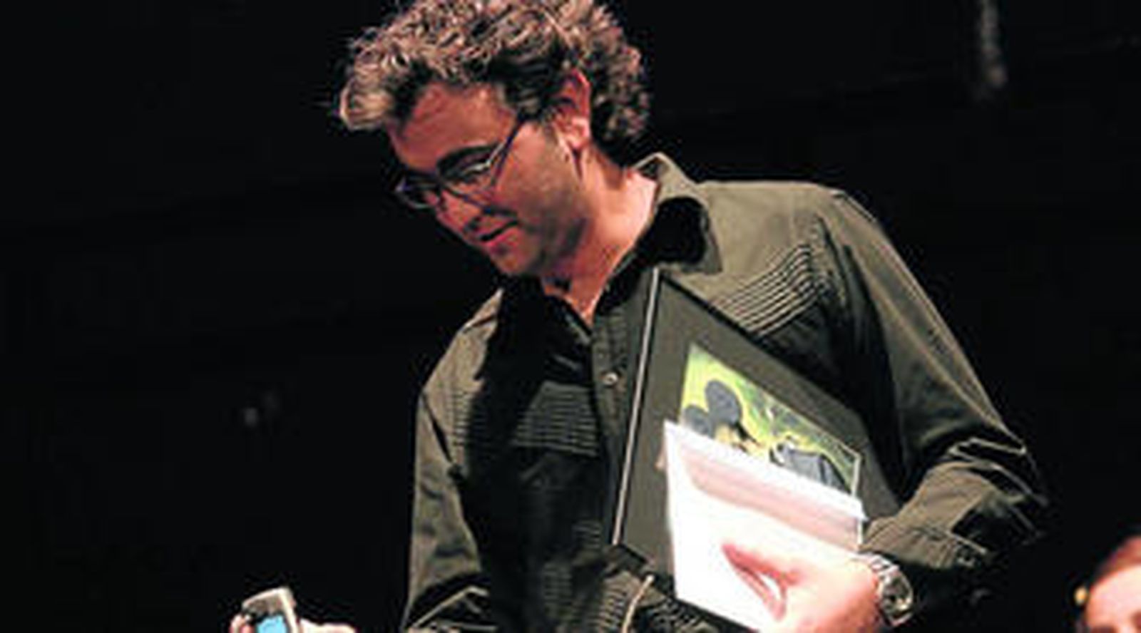 Manuel Sicilia, durante la celebración de un festival cinematográfico.