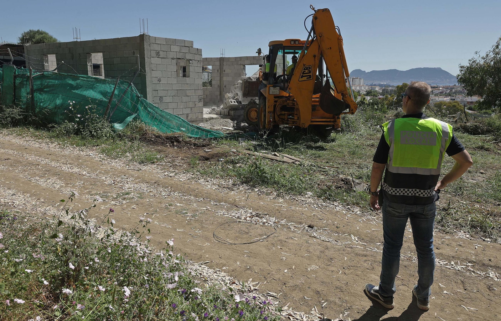 Una actuación de Disciplina Urbanística en Los Pastores.