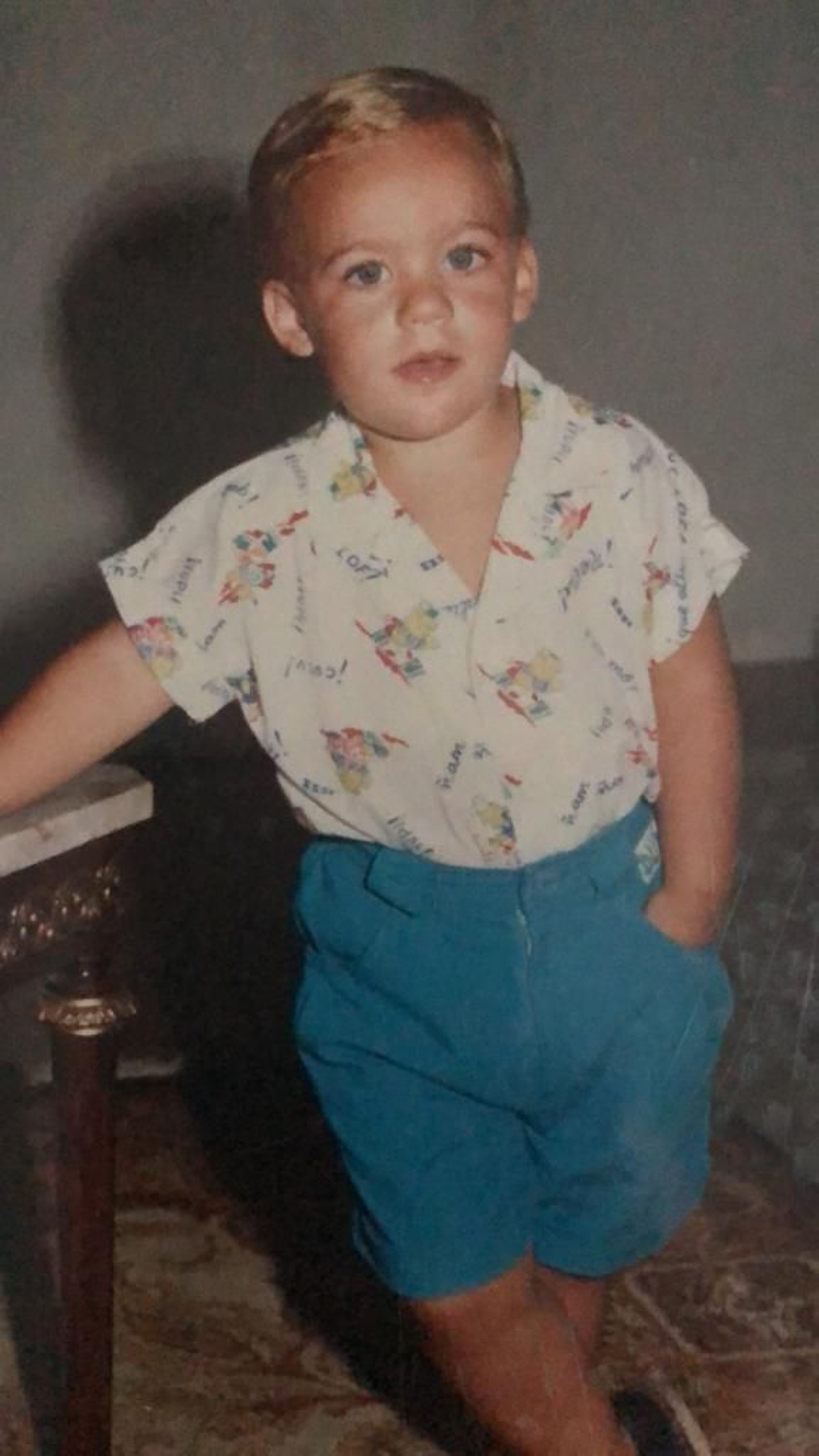 Germán Beardo, con tres años de edad. Germán Beardo, con tres años de edad.
