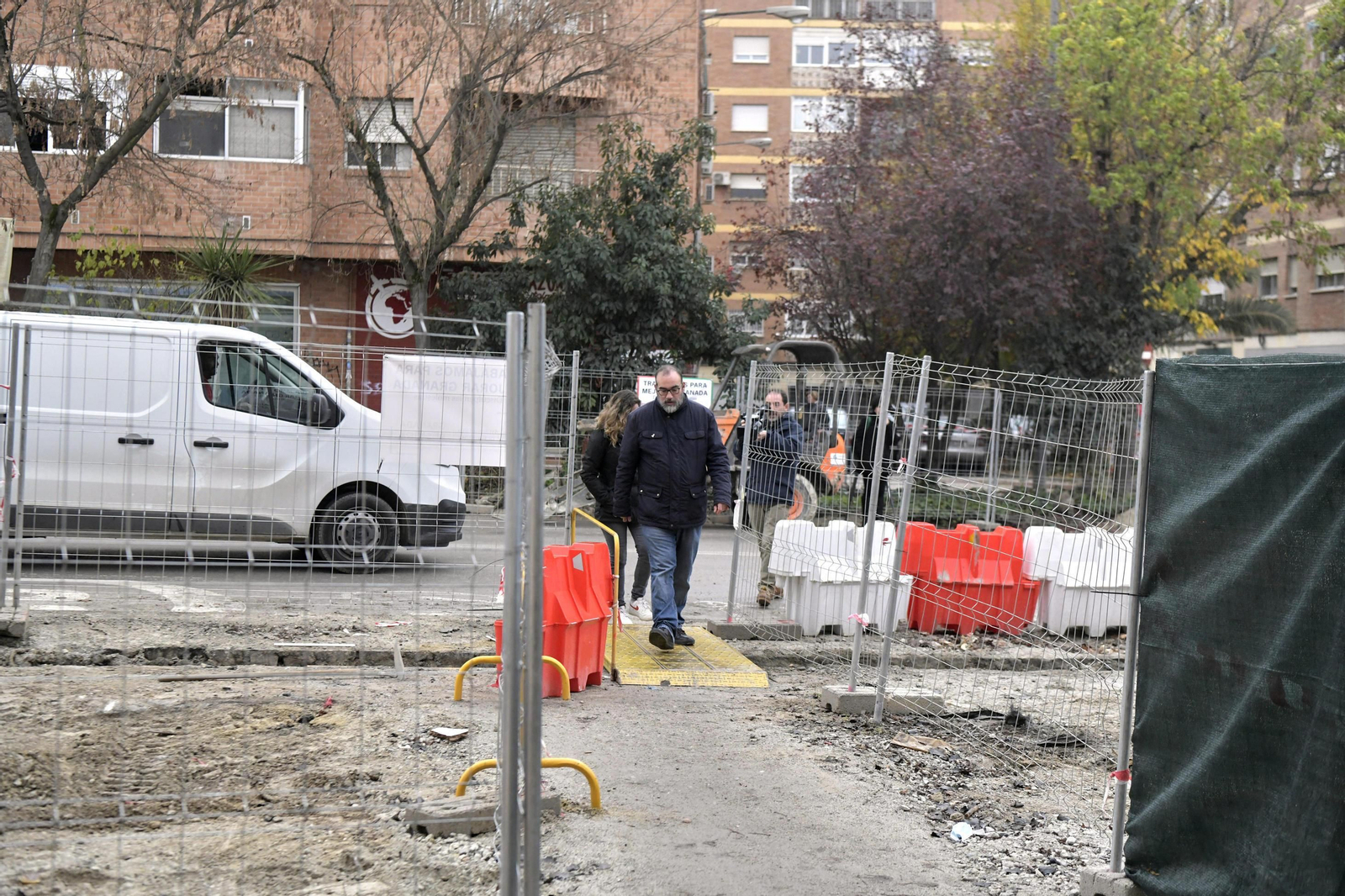 Las obras de la carretera antigua de Málaga Las obras de la carretera antigua de Málaga