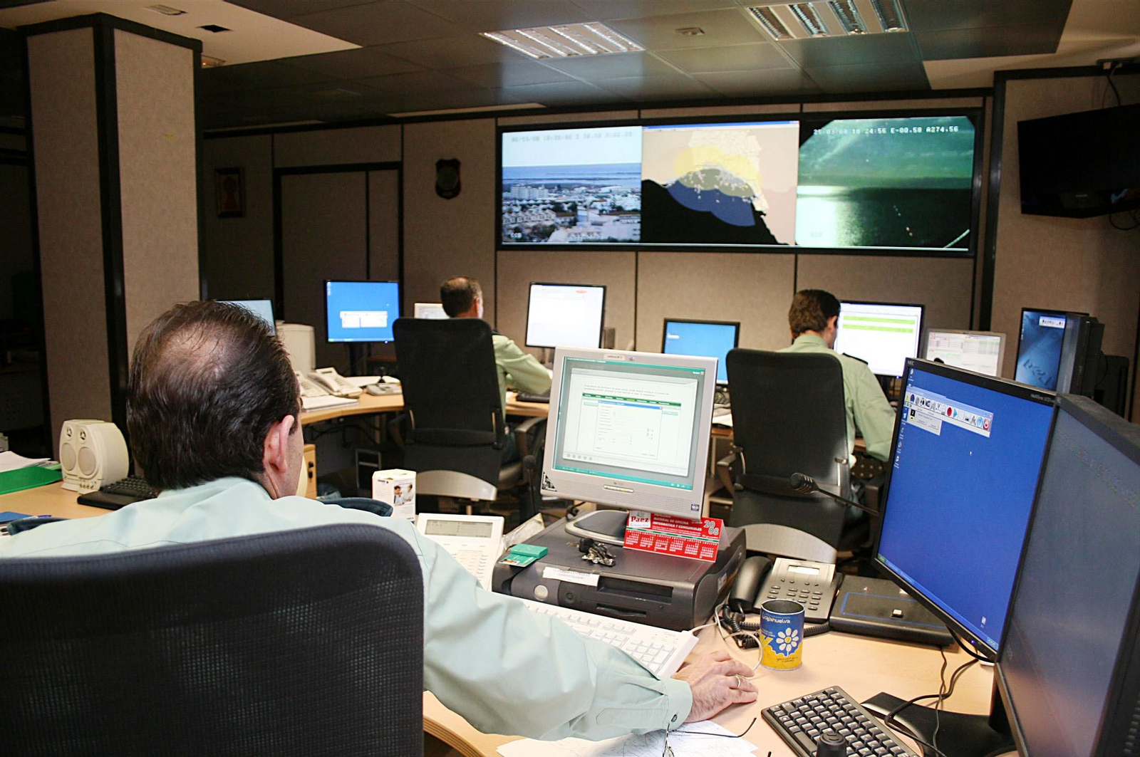 Una imagen de archivo del control del SIVE.