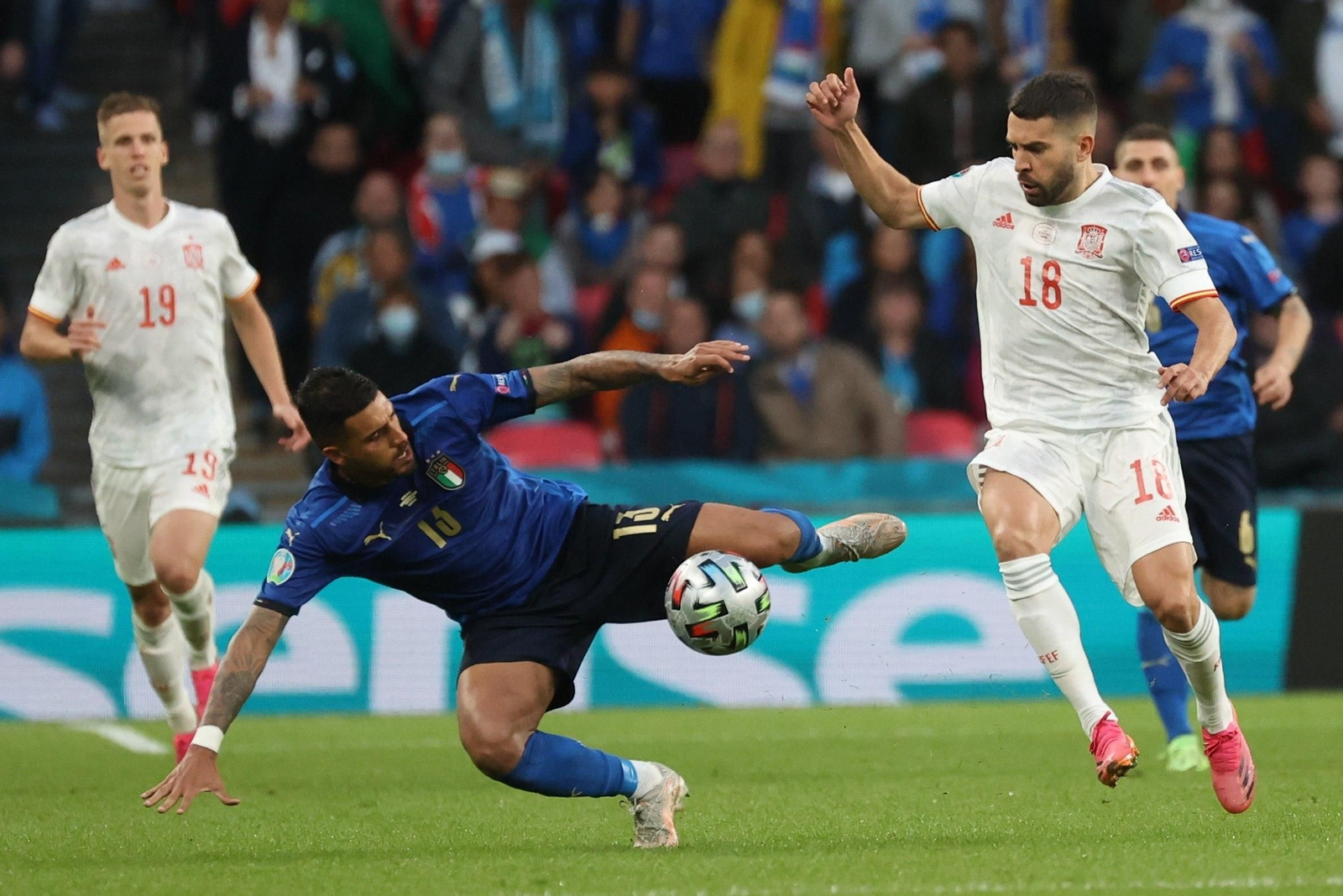 Las imágenes de la semifinal Italia-España de Eurocopa