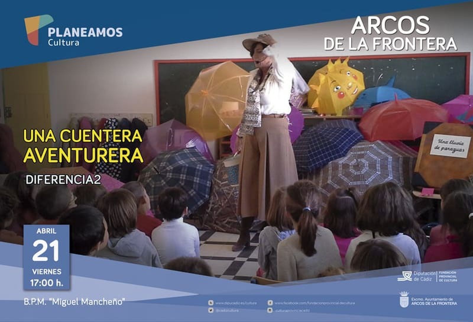 Un acto de este programa en Arcos el pasado mes de abril.