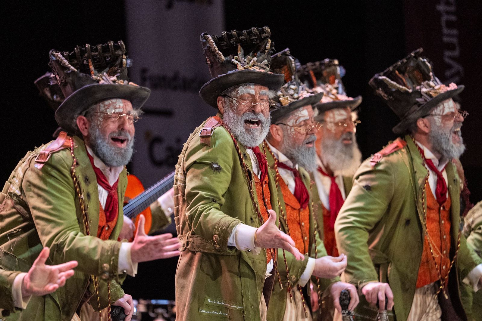 La comparsa de Antonio Martínez Ares 'Los humanos'.