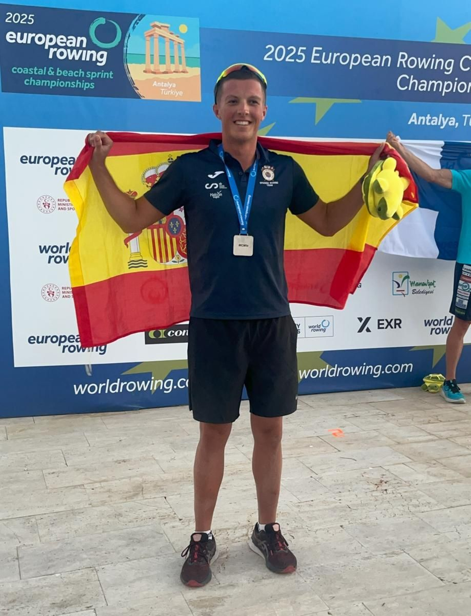 Tres medallas malagueñas en  el Campeonato de Europa de remo de mar