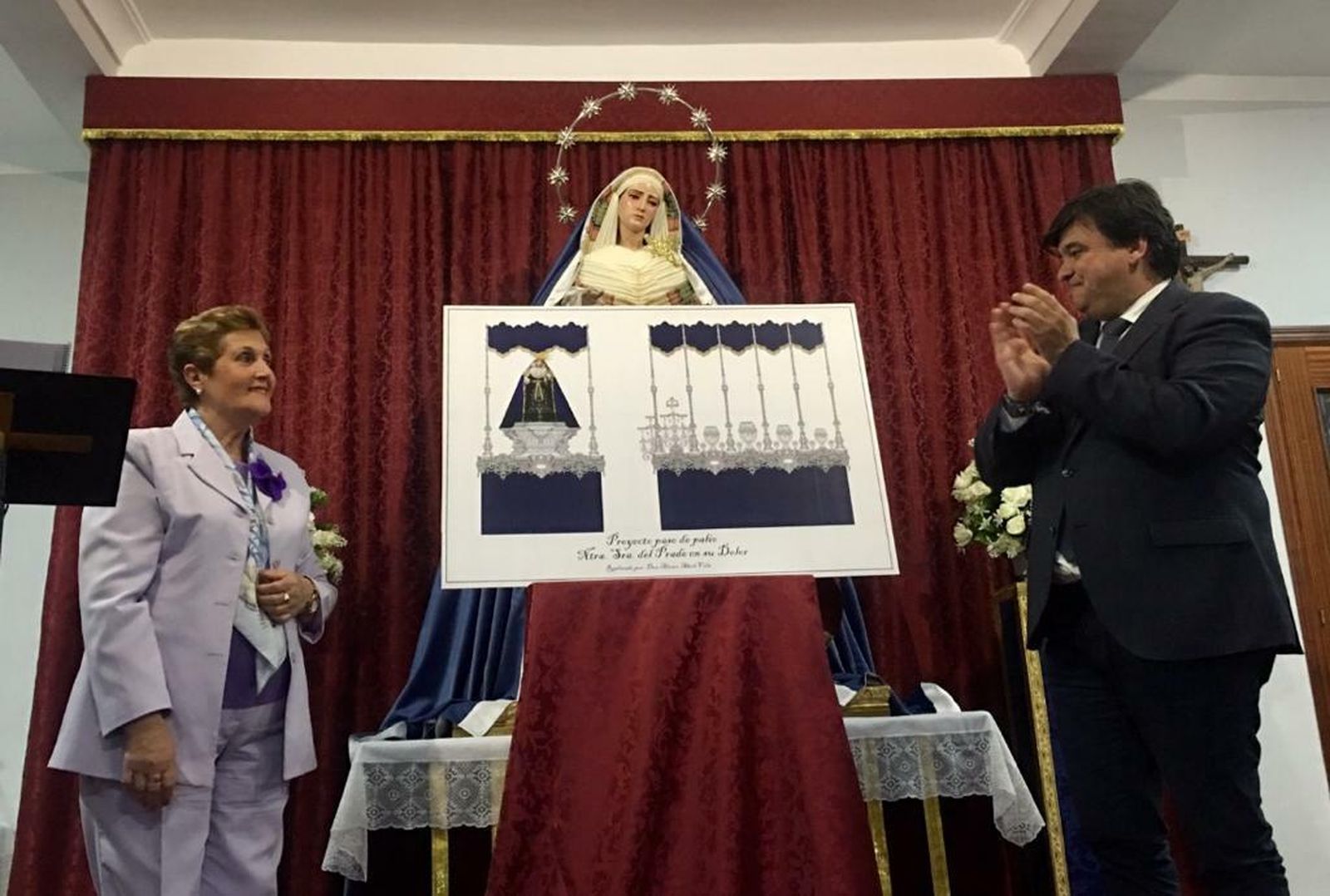 Presentación del proyecto del palio para la Nuestra Señora del Prado en su Dolor.