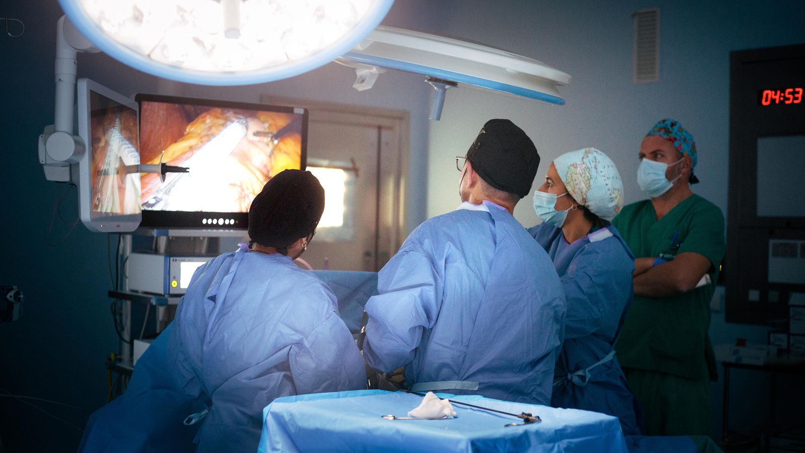 La Unidad de Cirugía del vithas durante una operación.