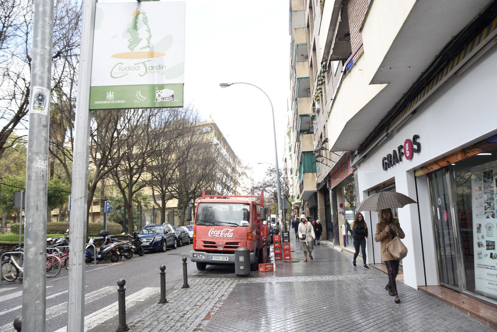 Calle Antonio Maura, en Ciudad Jardín.