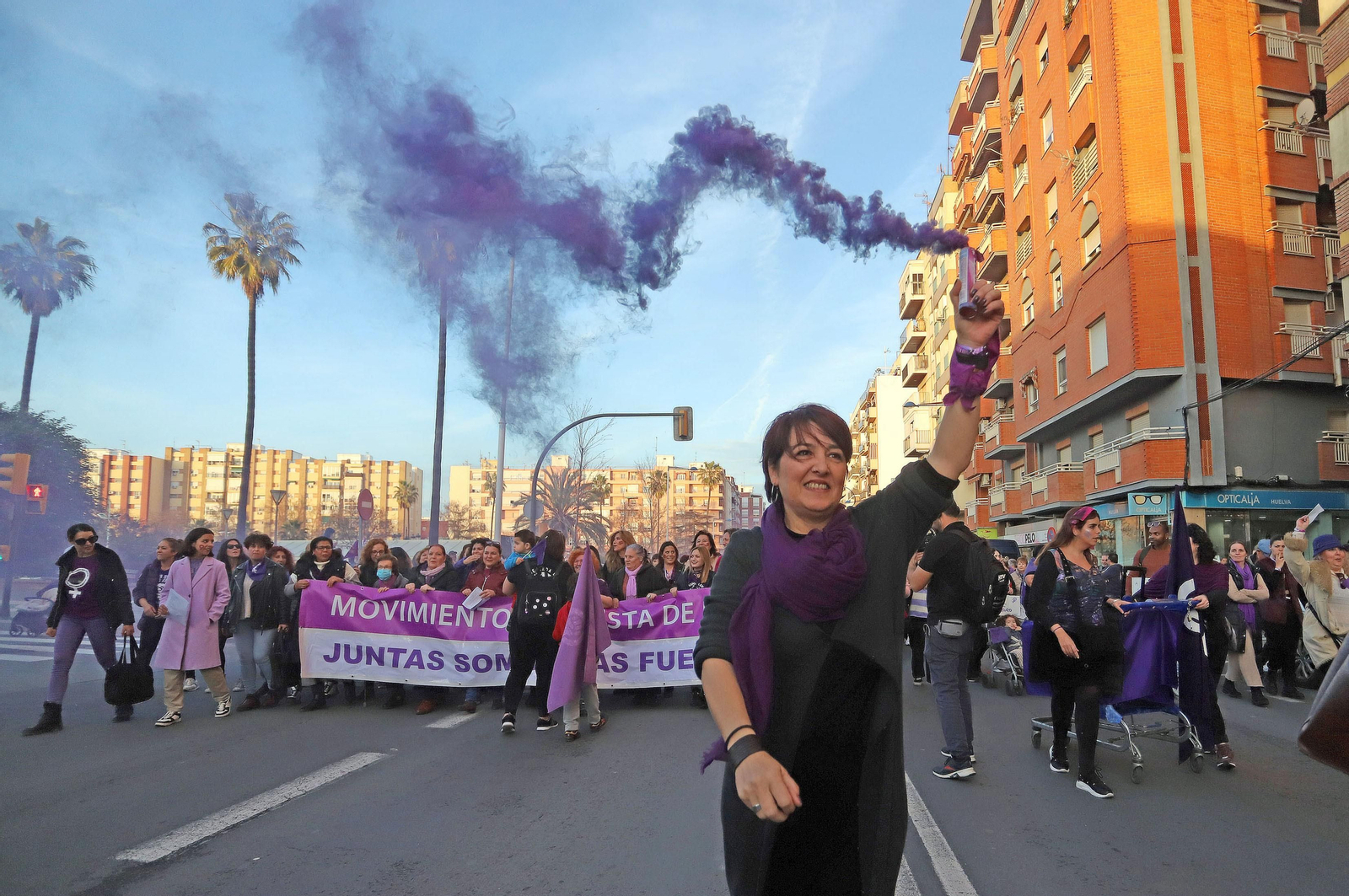 Imágenes de la manifestación del 8 de marzo, Día Internacional de la Mujer