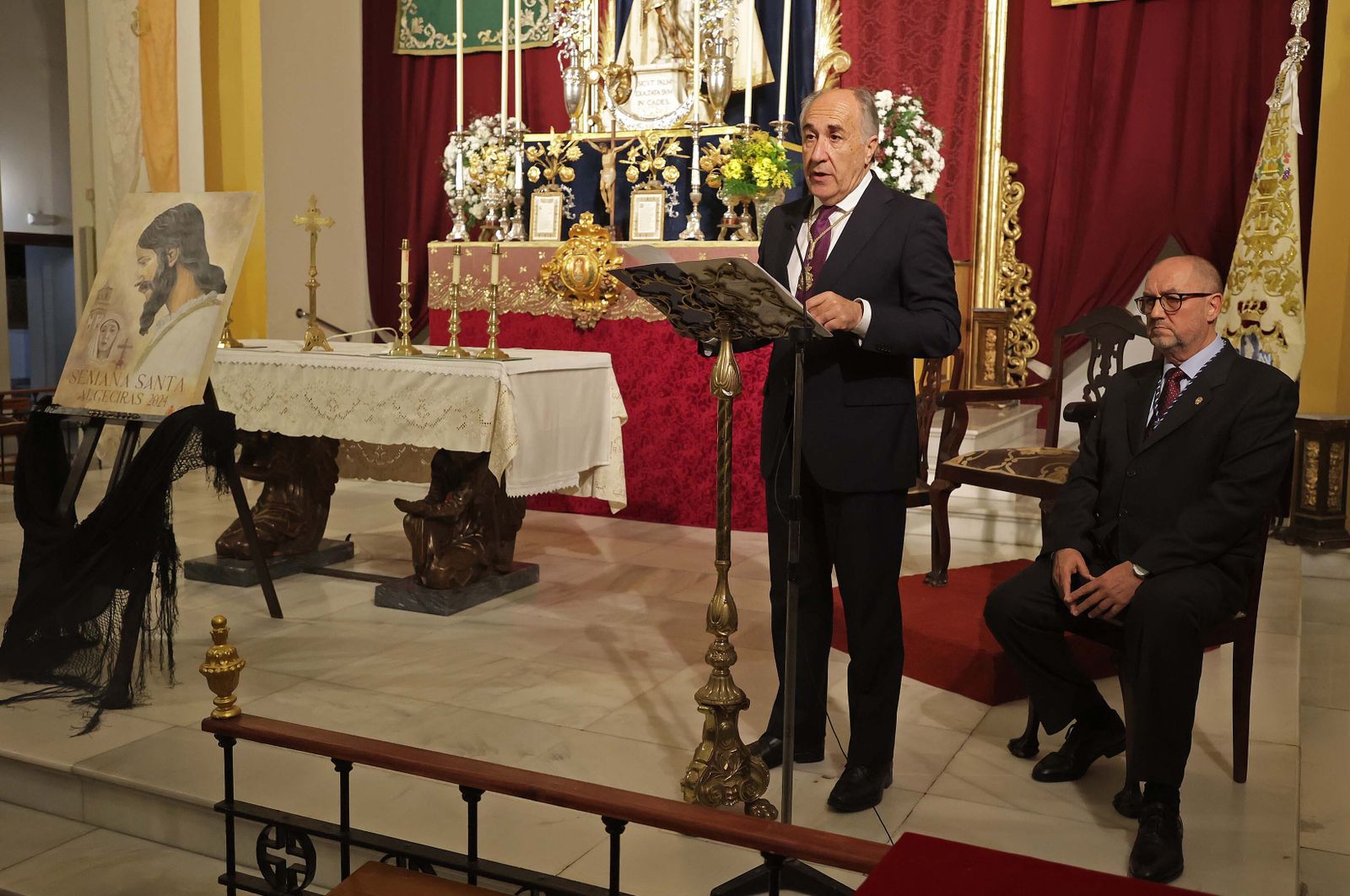La presentación del cartel de la Semana Santa de Algeciras 2024, en imágenes