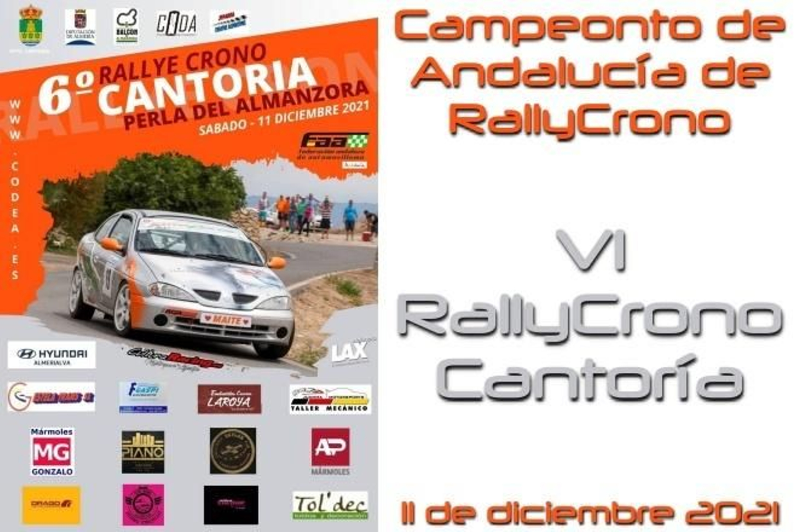 Detalle del cartel anunciador de la prueba