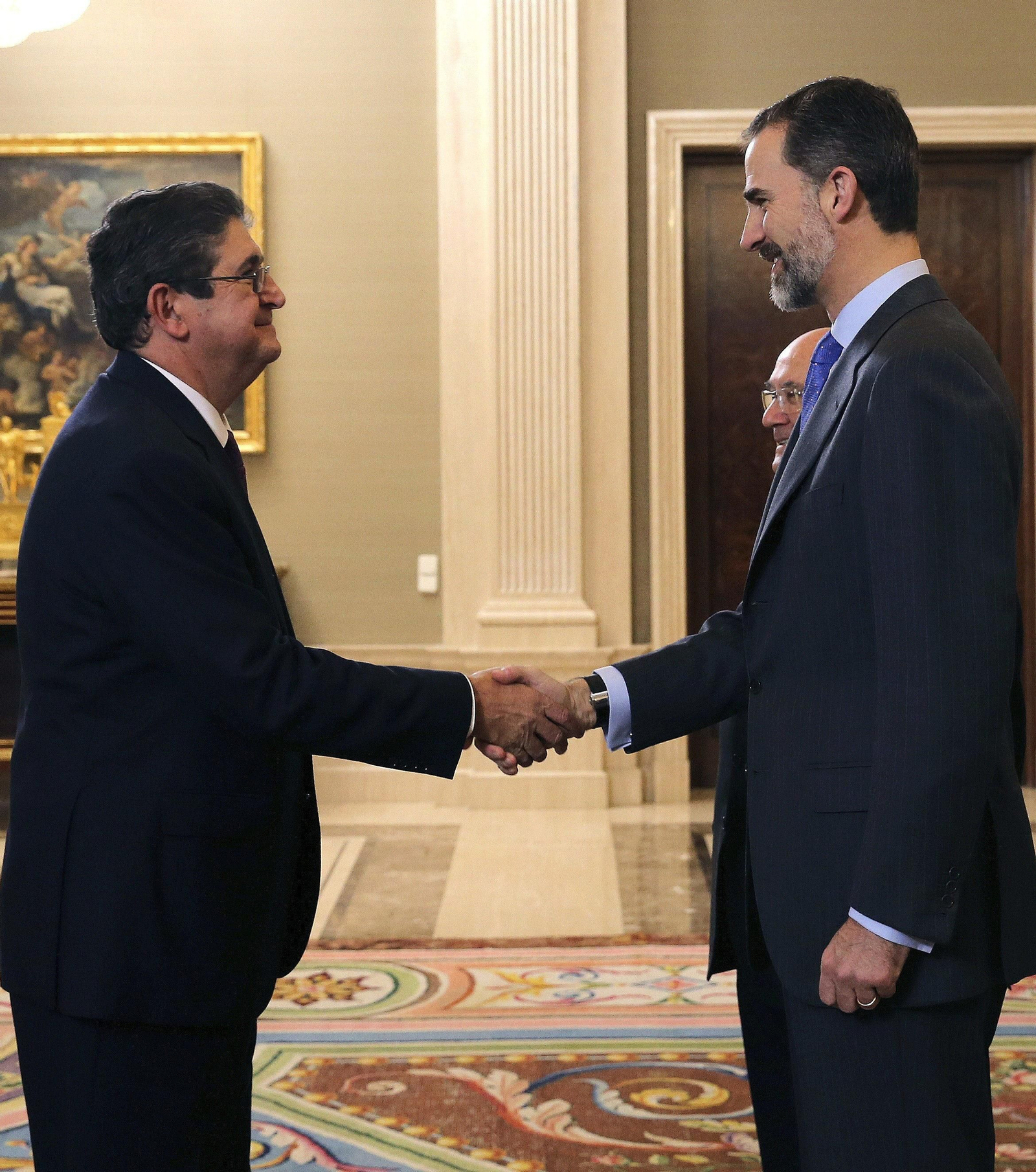 José Joaquín Gallardo, recibido por el Rey en la Zarzuela