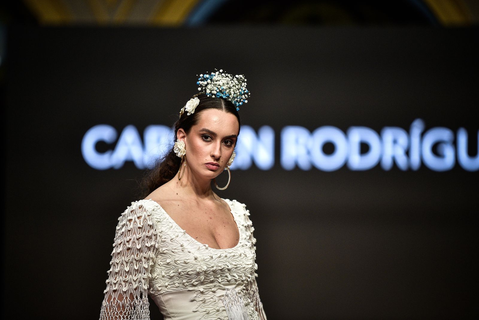 Imágenes de la inauguración de la Pasarela Flamenca en el patio del Ayuntamiento
