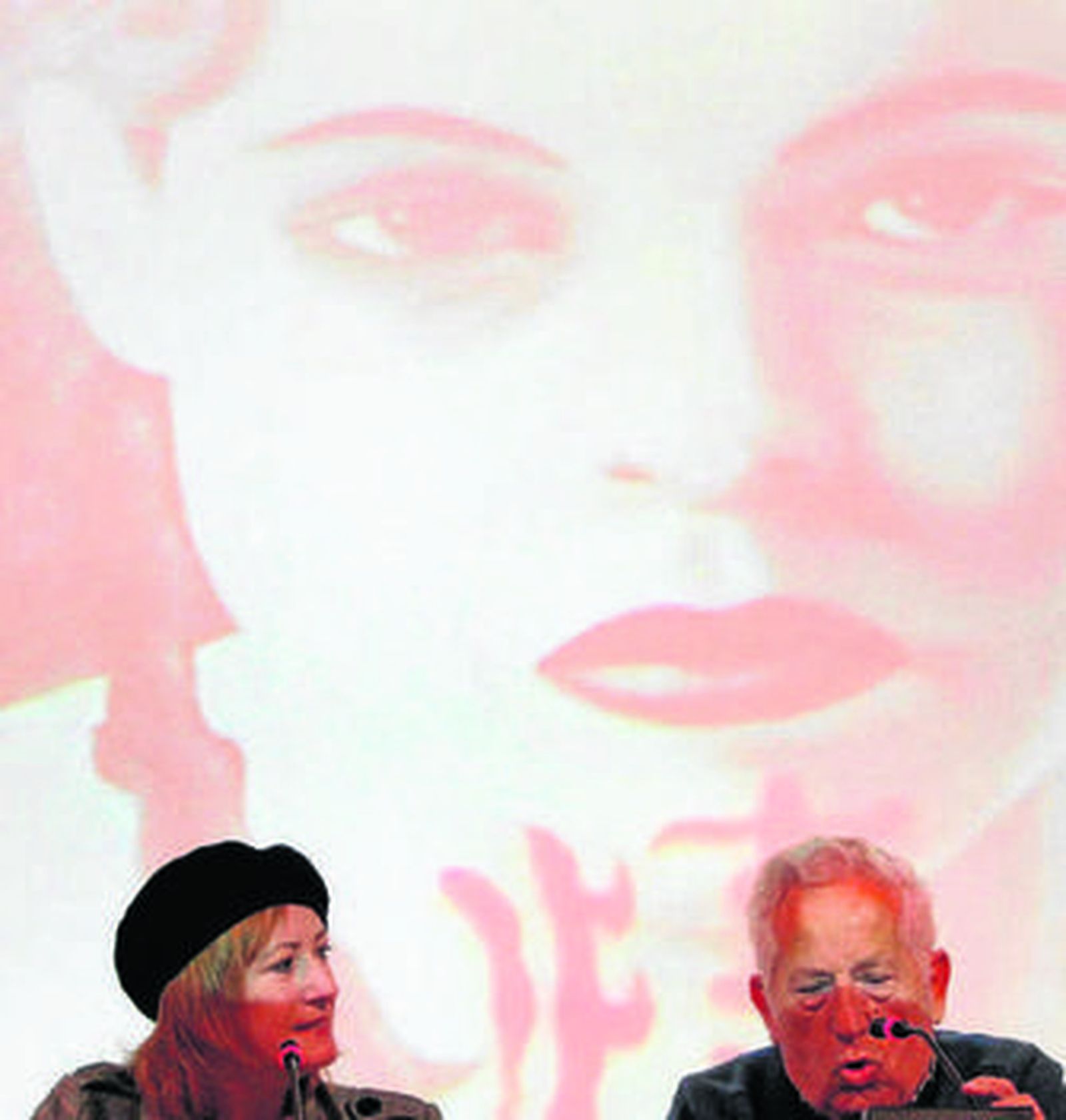 María Quirós junto a Pepe Marín, ayer en el Millán Picazo.