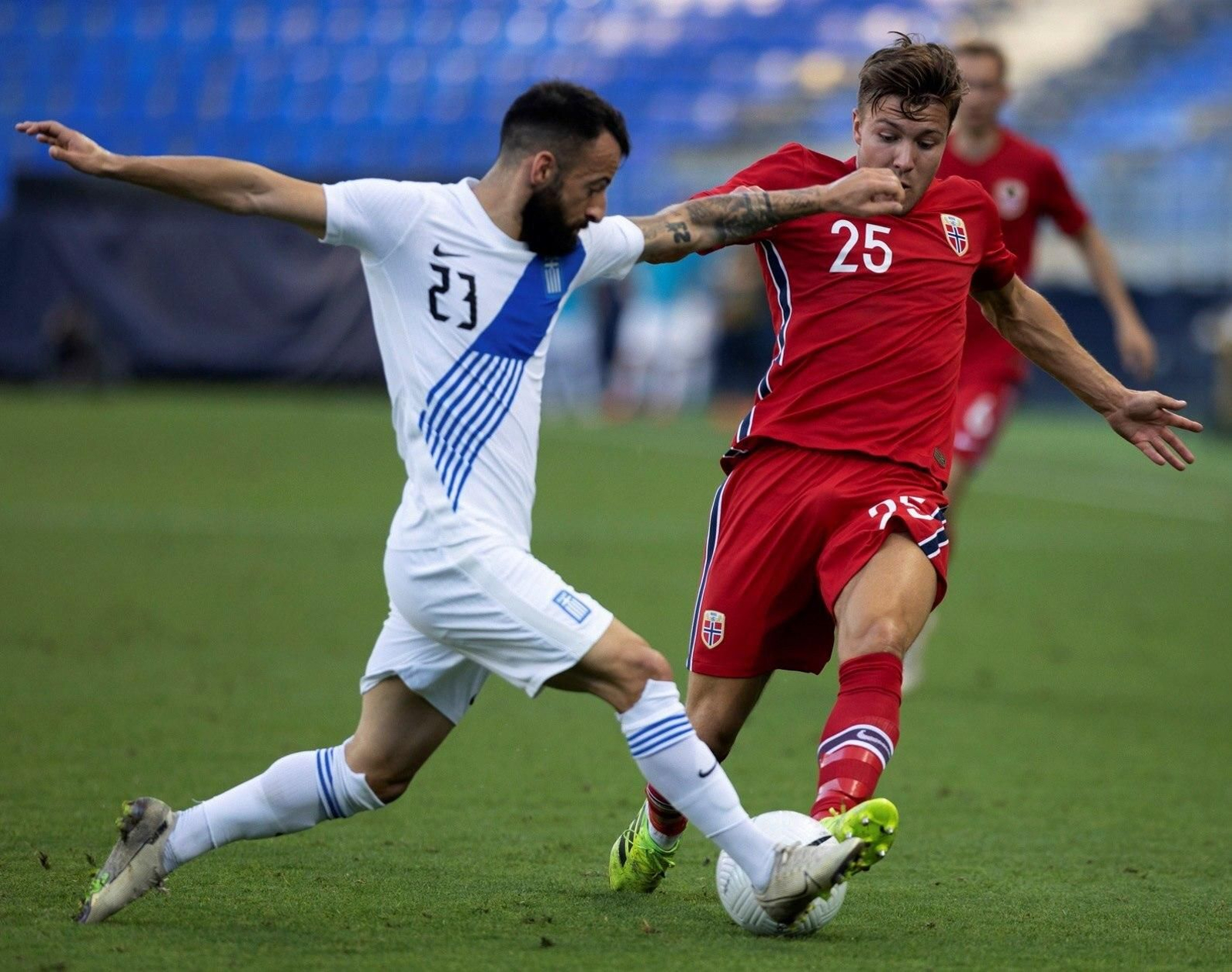 Las fotos del Noruega-Grecia en La Rosaleda