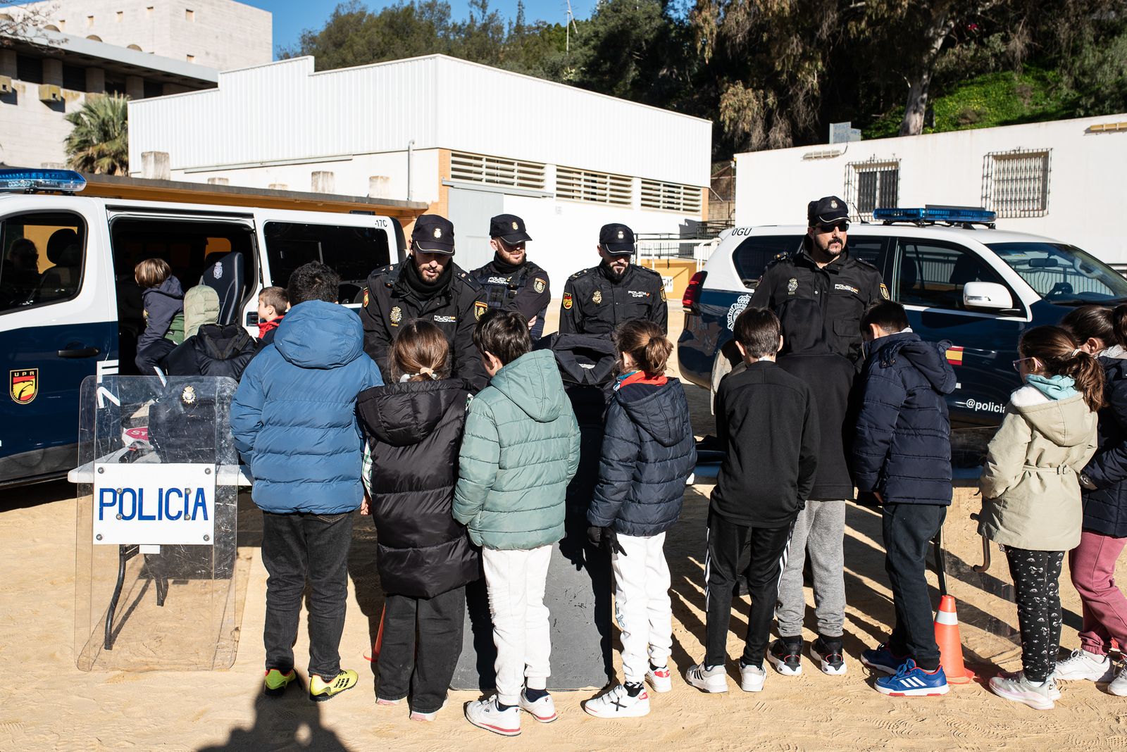 Imágenes de la exhibición de la Policía Nacional en el SAFA Funcadia