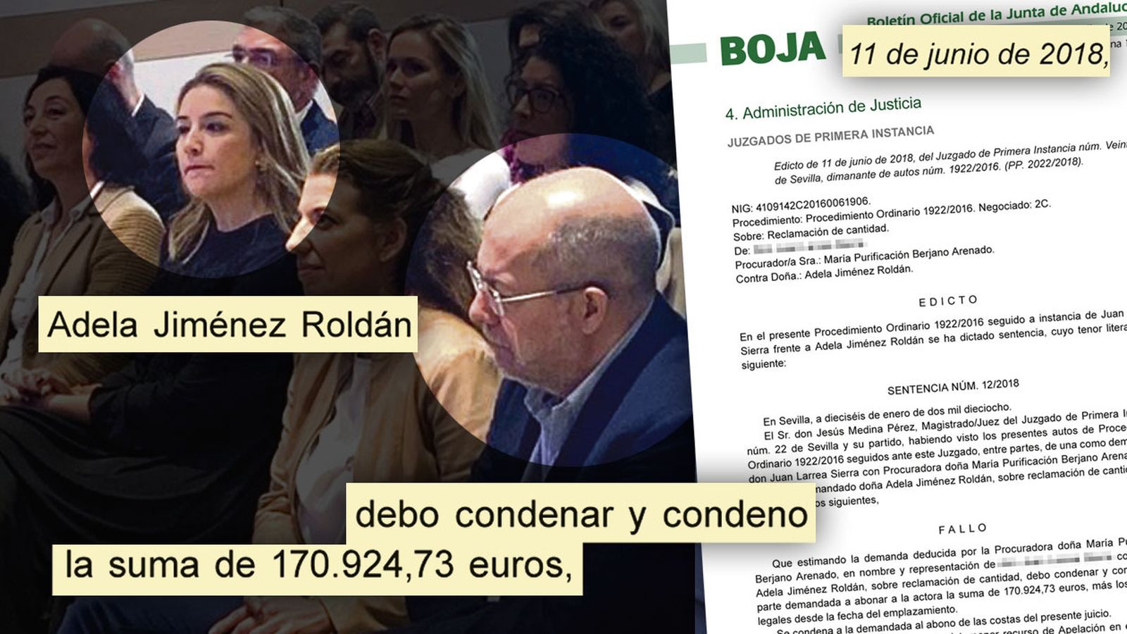 Adela Jiménez en un acto de apoyo a Igea y la sentencia condenatoria