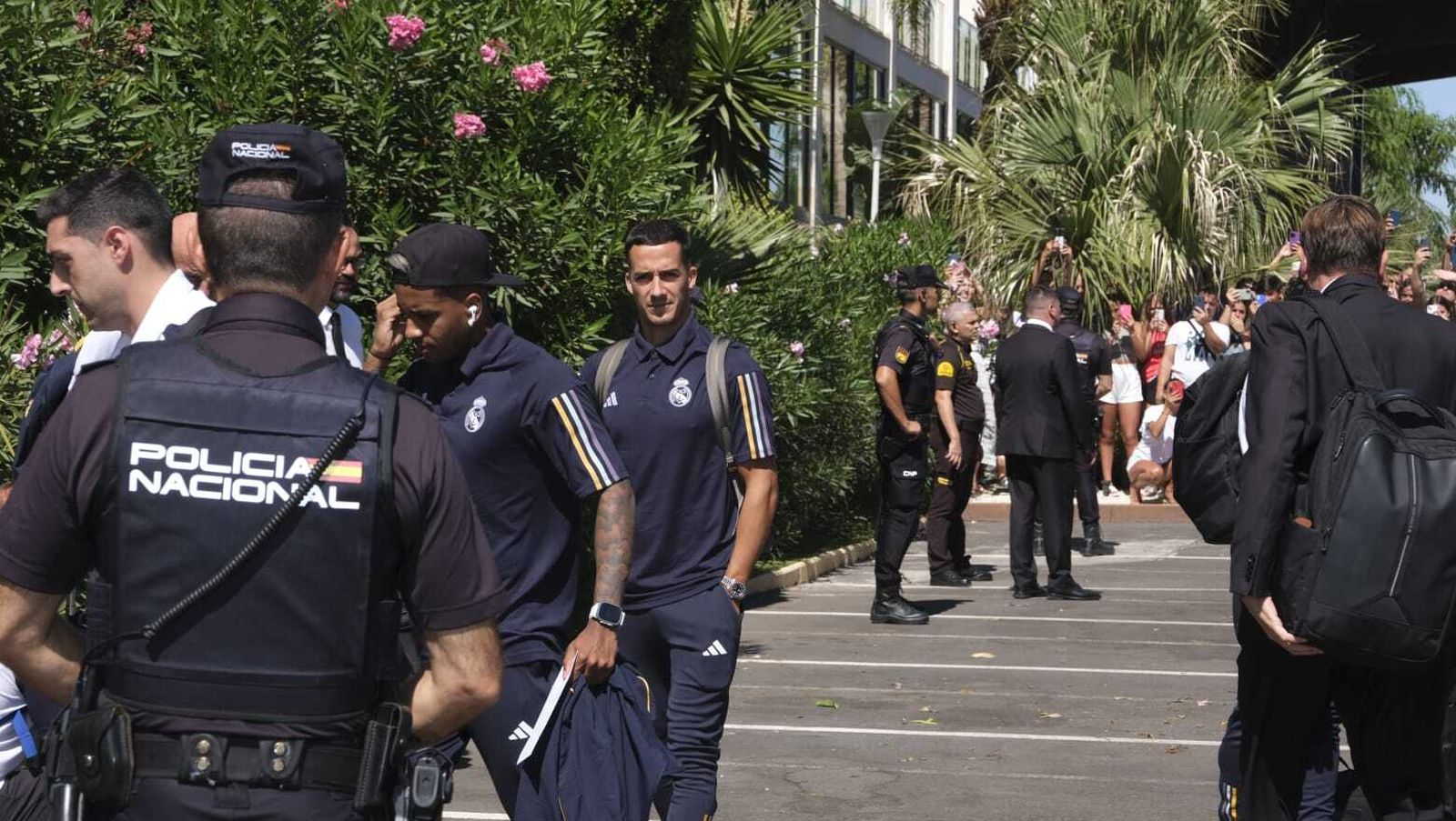 La llegada del Real Madrid a Almería en imágenes